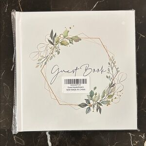 Elegant Guest Book with Floral Design